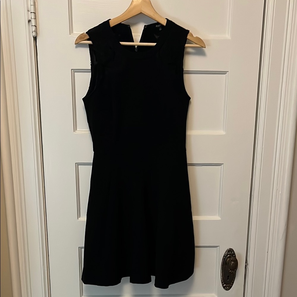 Madewell Black Sleeveless Dress with Lace Detailing